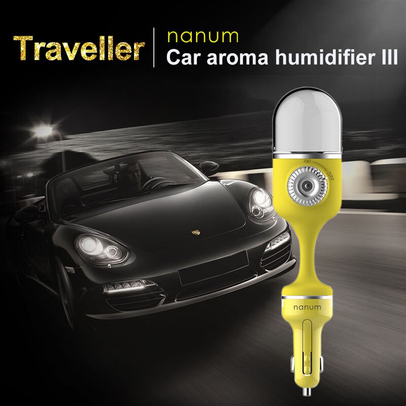 Nanum Mini Car Humidifier 12V Car Aroma Diffuser Humidifier Air Purifier Freshener Aromatherapy Mist Maker Fogger for Car