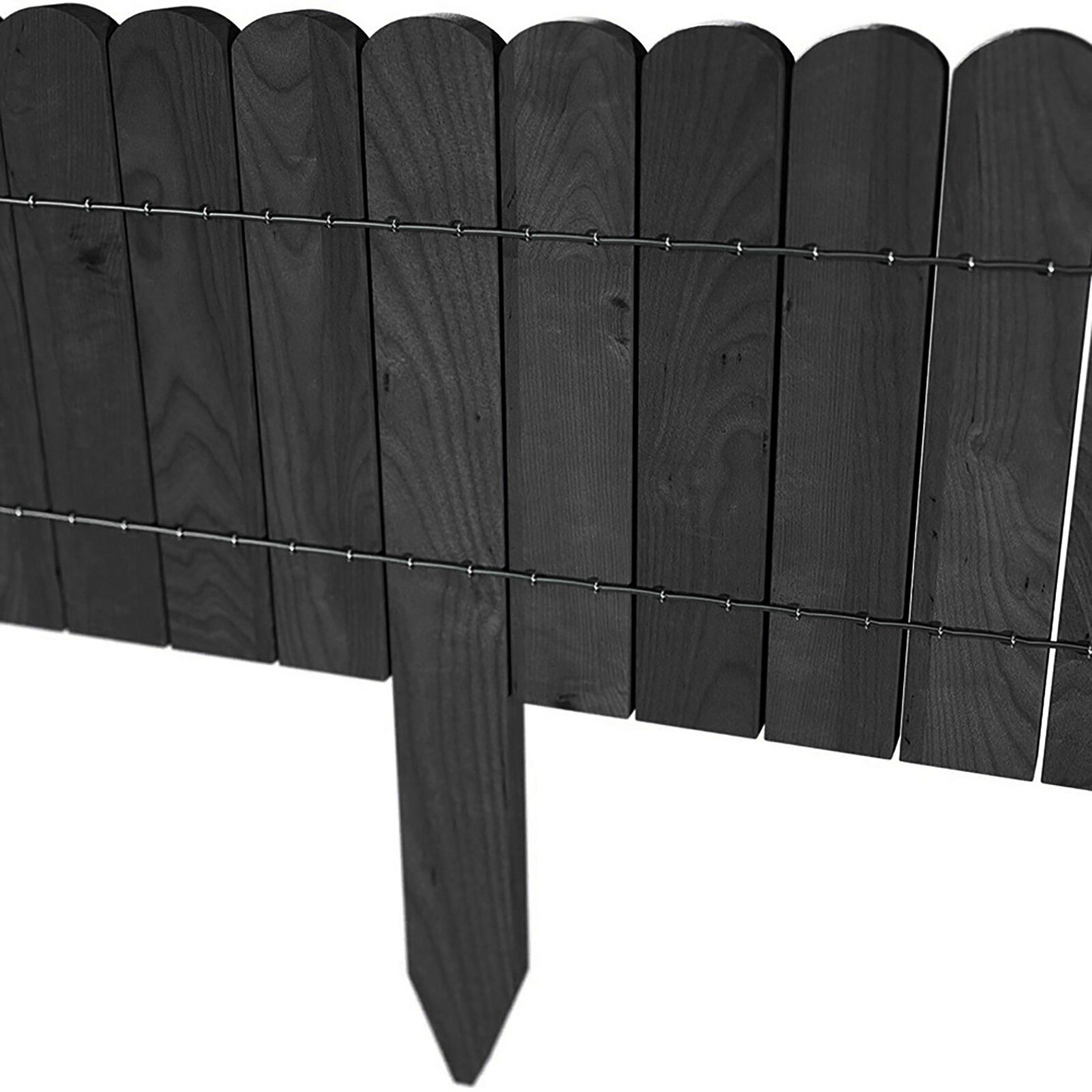 in stock Log Roll Border As Easy Plug-in Fence Support And