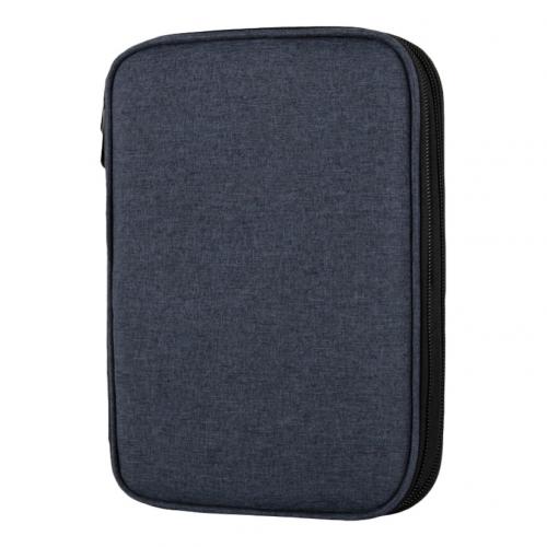 Travel Digital Storage Bag Laptop Power Adapter Organizer Case USB Gadget Rangement Multifunction Cable Earphone Wire Cases: Dark Blue