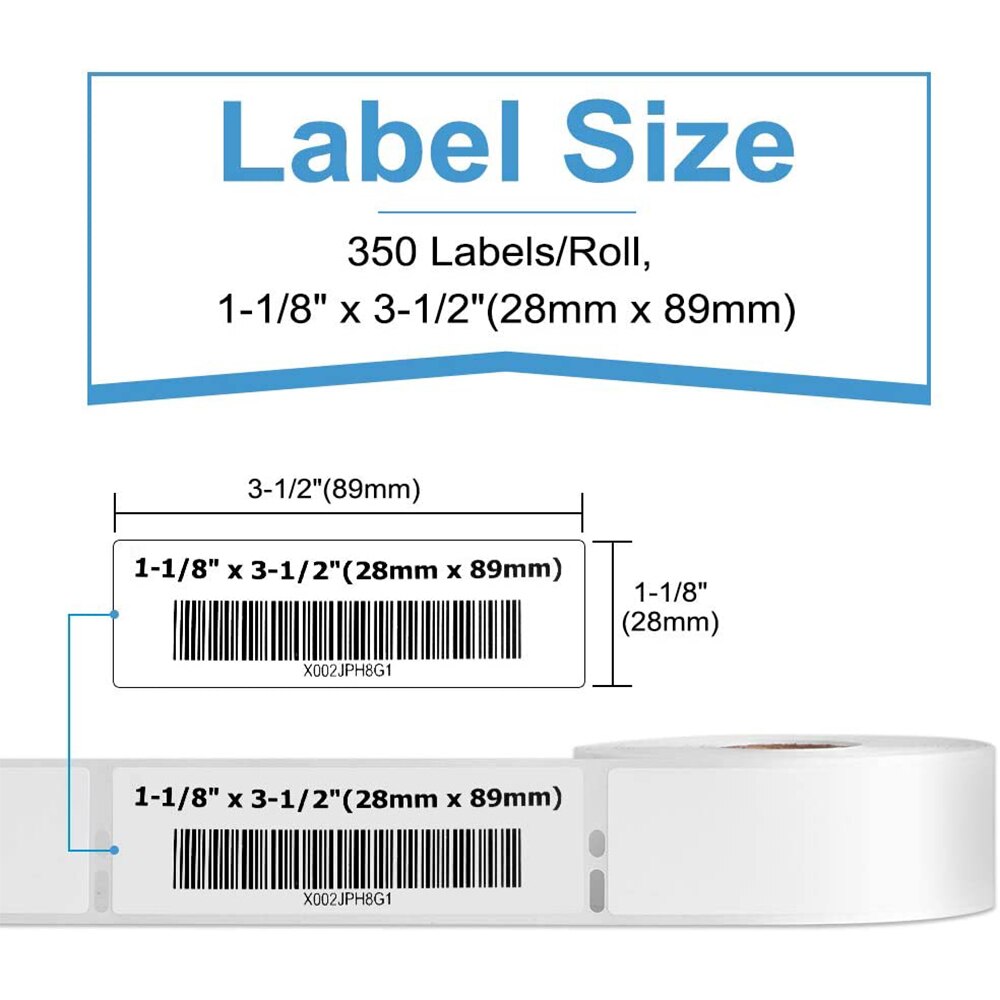 1 Roll 30252 Label Roll Replacement for Dymo 30252 Address Labels for Dymo LabelWriter 450 450 Turbo 4XL 400 Printers 28x89mm