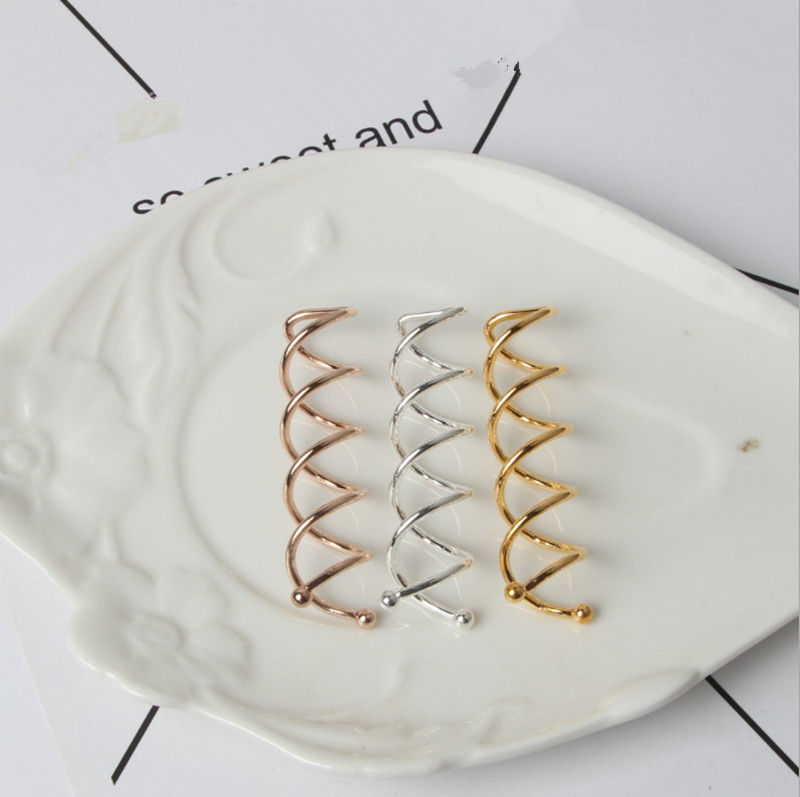 Horquillas para el pelo para mujer, 10 piezas, color dorado, plateado, negro, oro rosa, pasador para el pelo, Estilo espiral, tornillo giratorio, pasador
