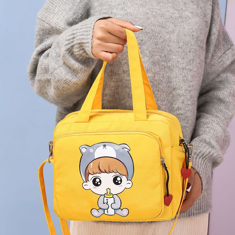 Mama Tas Outdoor Reizen Een Schouder Luiertas Multifunctionele Moeder En Baby Tas Klein Formaat Grote Capaciteit Draagtas 23*14*20Cm