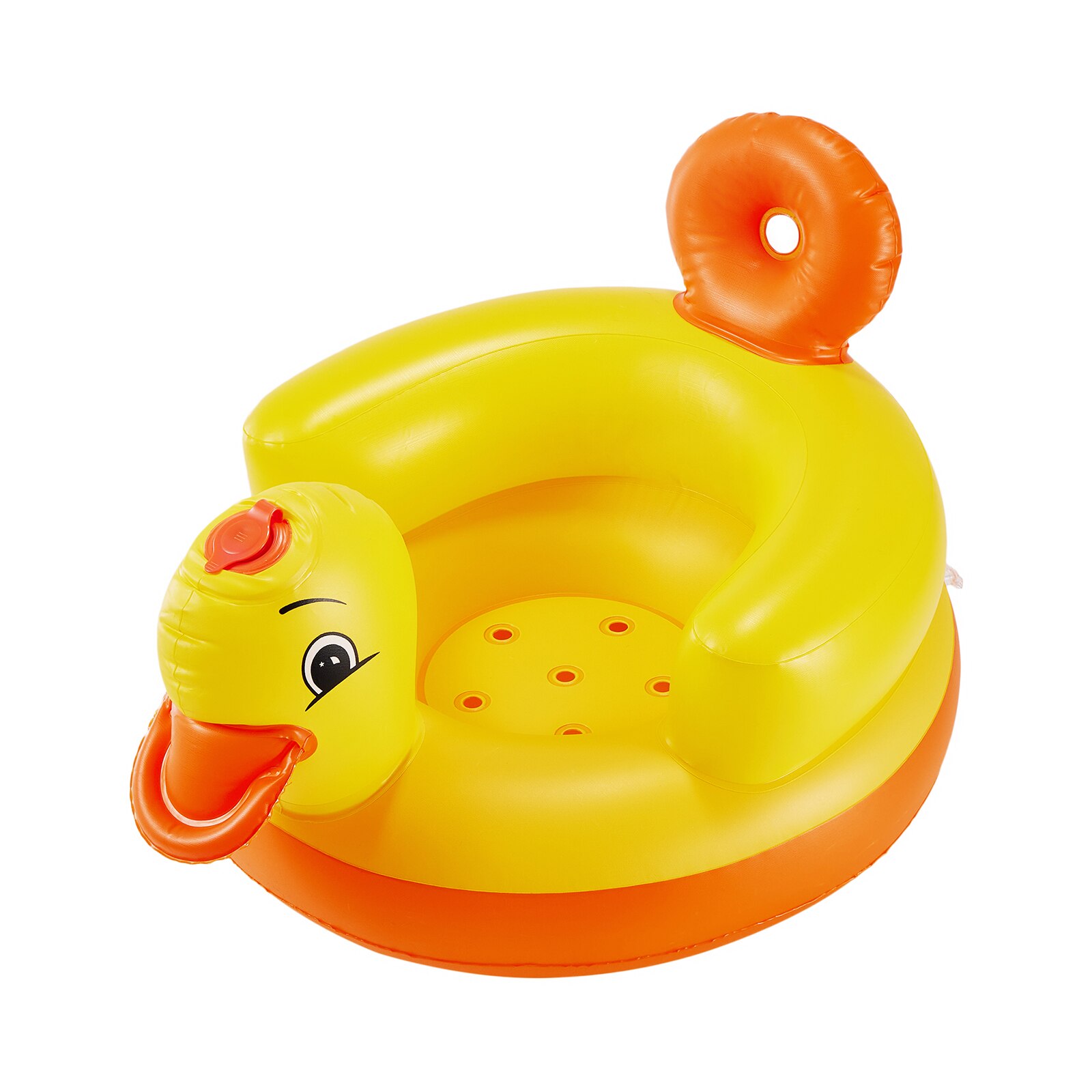 2022 tragbare aufblasbare babysitze für jungen und mädchen, niedliche gelbe enten, faltbare sofas, wasserspielzeug für den sommer: Default Title