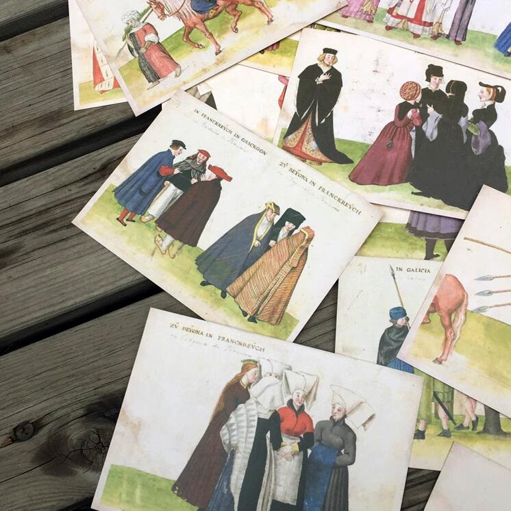 96 stk/parti vintage klassesamfundsserie postkortsæt flot kort elevernes gør-det-selv-værktøj kontorskoleartikler