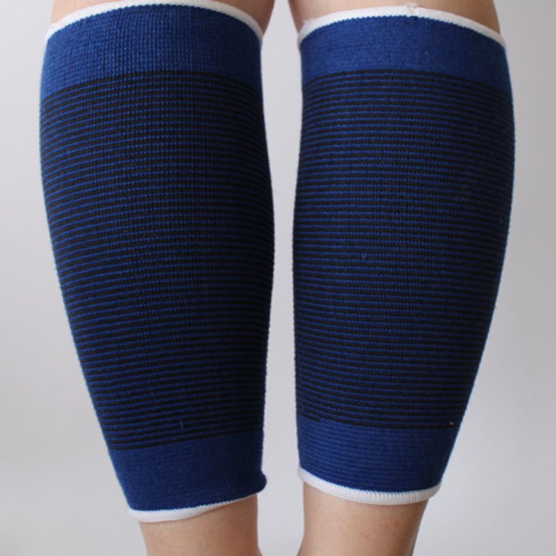 2 Pcs Brace Elastic Muscle Support Compression Sleeve Sport Pain Relief Blue