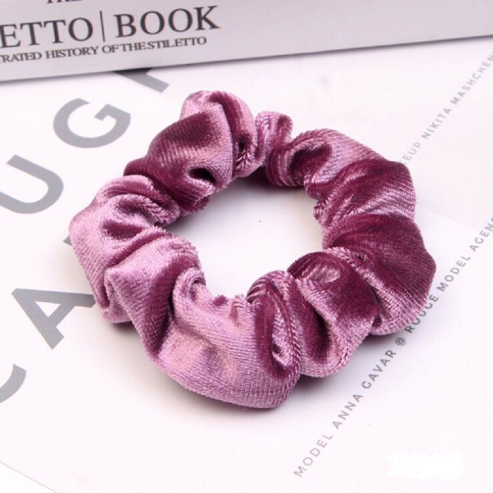 1PC Tie Geverfd Chouchou Fluwelen Haar Accessoires Voor Vrouwen Meisjes Hoofdbanden Elastische Rubber Haar Band Haar Touw Ring Paardenstaart houder