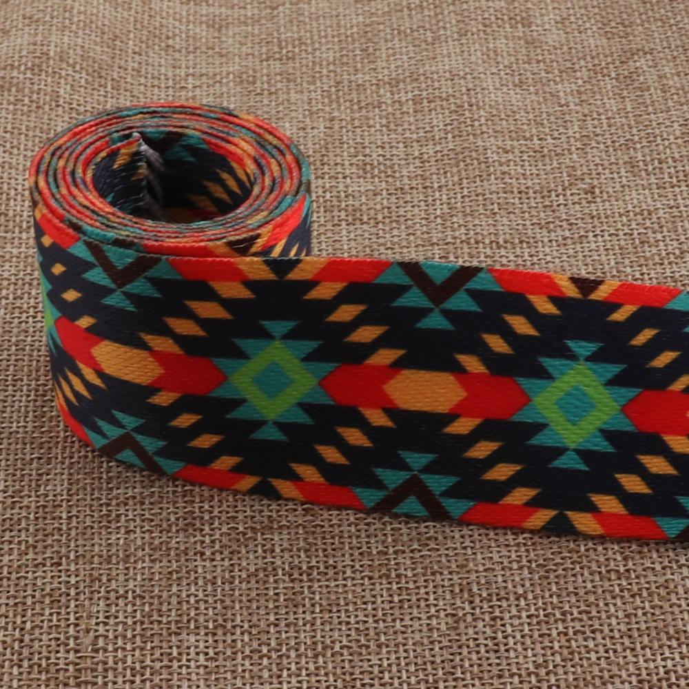 1.5" Webbing Yellow Green Webbing Soft Ethnic Webb... – Grandado