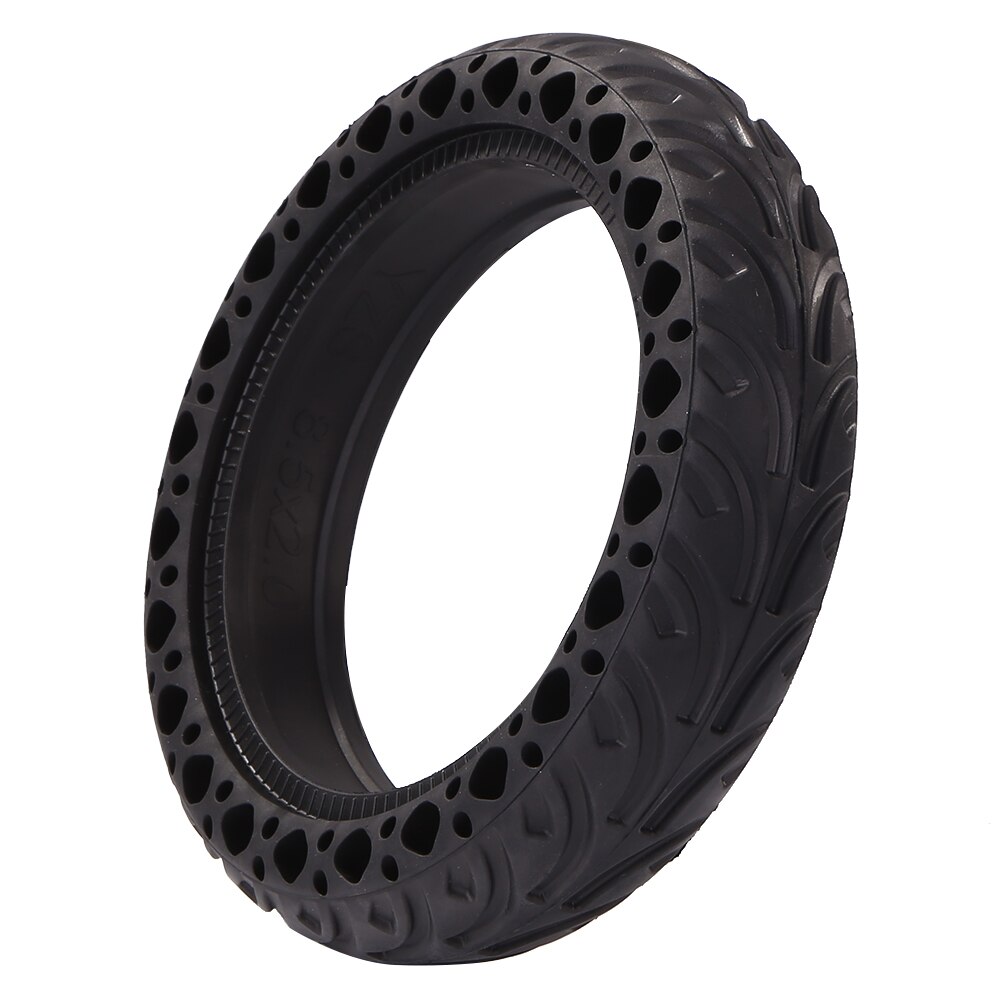 Damping Wheels Tyres Anti-slip Solid Tire Thickened Electric Honeycomb Electric Scooter Lightweight Element Decoration: Black