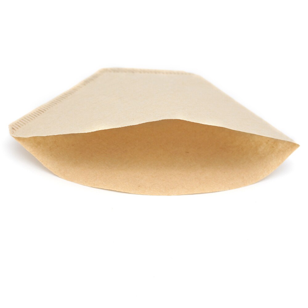 100 st / påse trä original hand dropp papper kaffe filter espresso kaffe filter förpackningar tepåse sil grönt te infusionsmedel