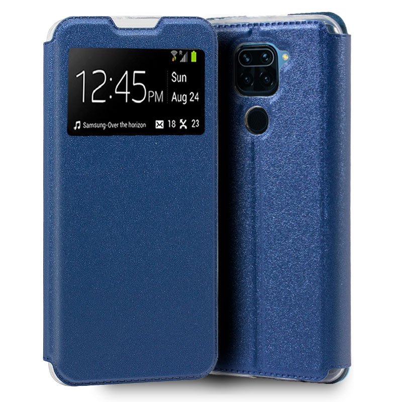 Glad Xiaomi Redmi Note 9 Flip Cover Case Blauw