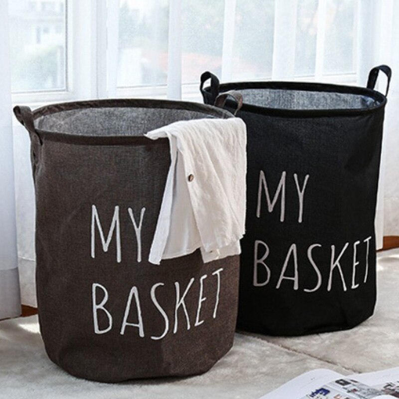 Fabric Laundry Basket Toy Storage Box Large Capacity Waterproof Folding Laundry Basket Portable Bathroom Storage Basket