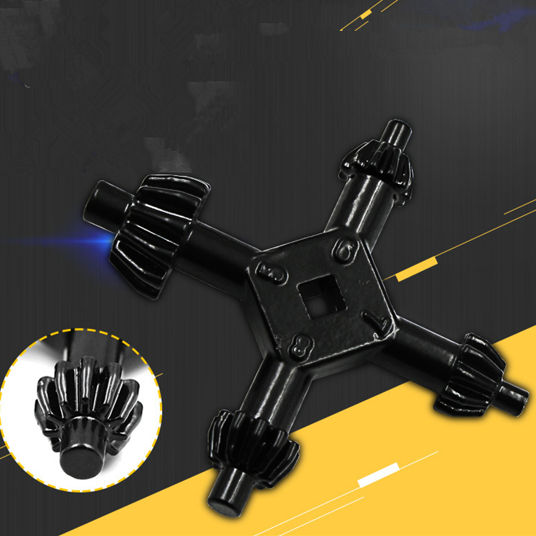 1Stck 4 in 1 Multi-funktion Universal- Futter Schlüssel Bohrer Bohren Halfter Schlüssel Ratchet Sockel Ring Kombination Griff Stern Schlüssel