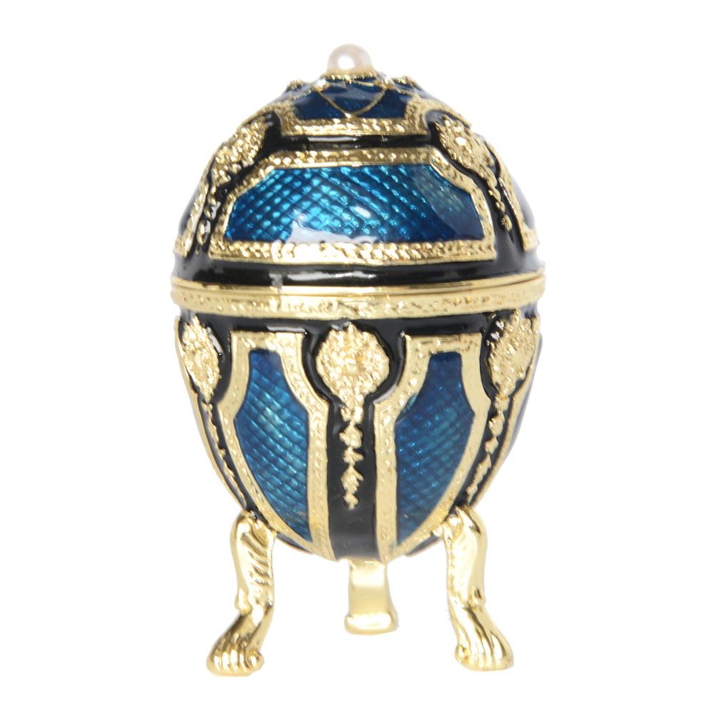 Mini Vintage Egg Trinket Box Easter Enameled Egg