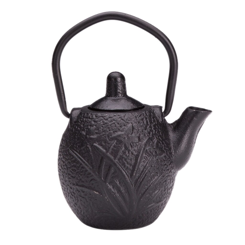 Mini Japanese Style Cast Iron Tea Kettle Tetsubin Small Teapot Tea Pot 50ml, Easy to Carry