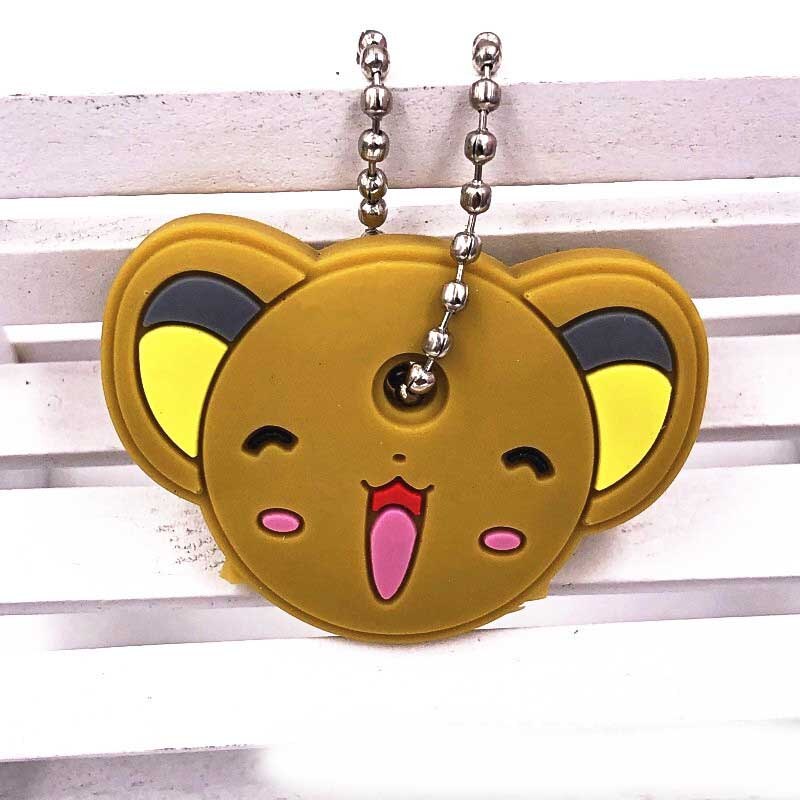 Leuke Cartoon Siliconen Beschermende Key Case Cover Voor Sleutel Controle Stofkap Houder Animatie Cijfers Key Hanger Sleutelhouder: 9