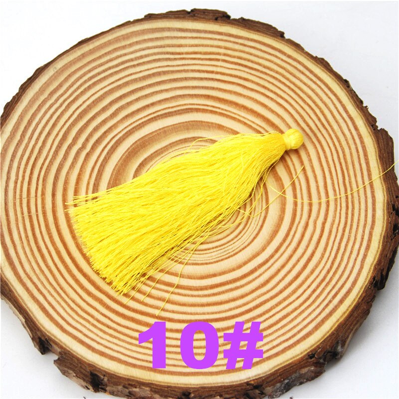 Rayon Silk Tassels DIY 50pcs 95mm Embellish Handmade Jewelry Findings Supplies For Curtain Earrings Accessories Fringe LS011: 10