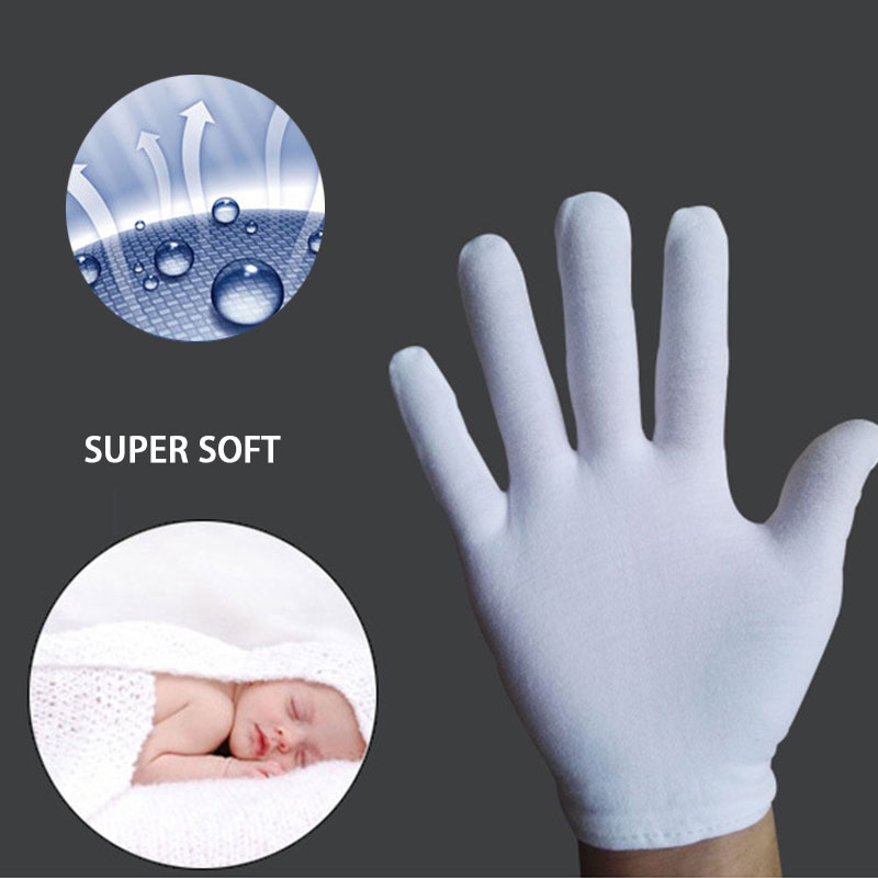 Nmsafety Witte Katoenen Handschoen Etiquette Werk Handschoenen Voor Mannen En Vrouwen Of Kinderen