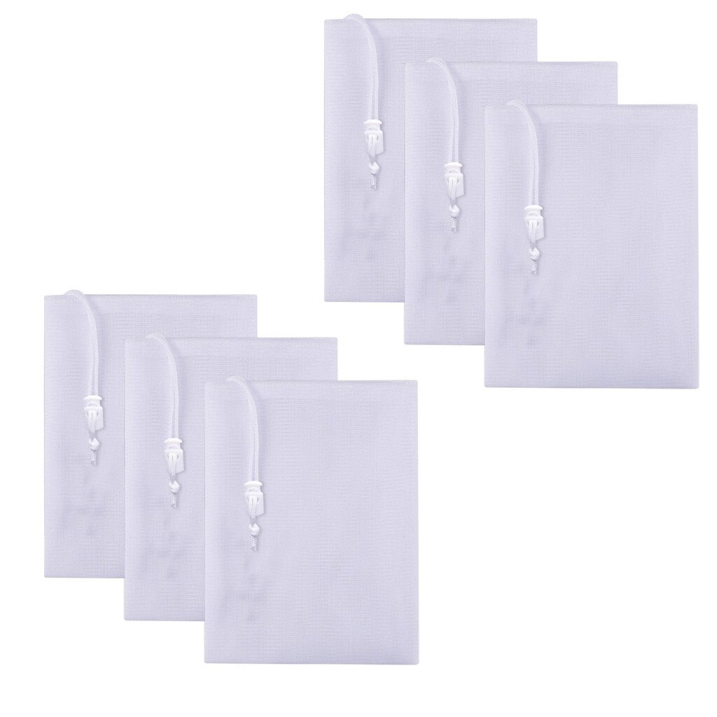 6 st finmaskig påse pool lövdammsugare verktyg filterpåsar för lövätare leaf gulper leaf master nylon: 6 st