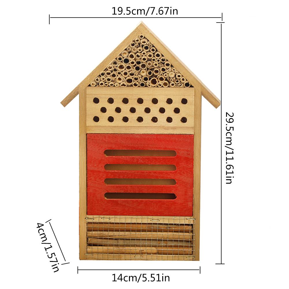 Insect Hotel Insect House Bee Box Insect Feeding Nest Butterfly Insect Hotel Nesting Box for Bees Butterflies Garden: B