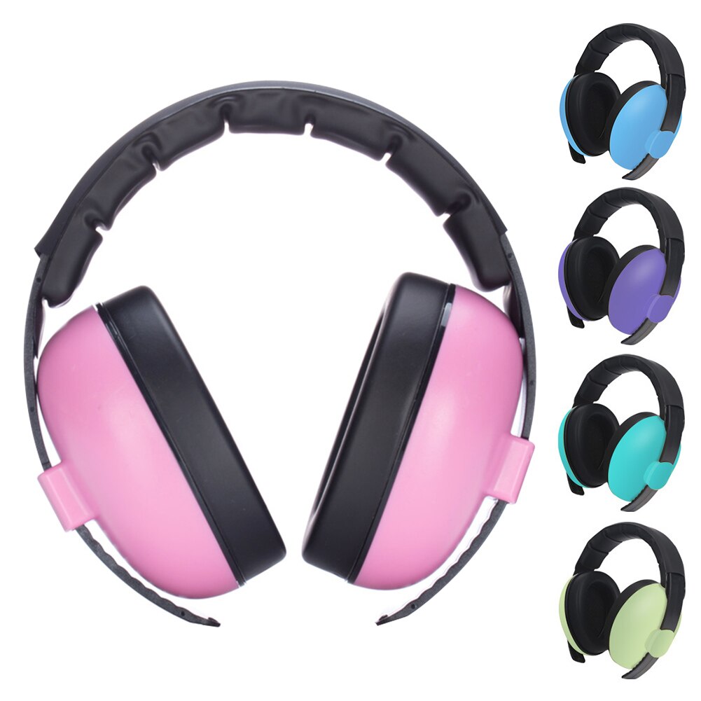 Adjustable Light Weight Sleep Noise Cancelling Sound Safety Ear Hearing Protection Baby Earmuffs Slow Rebound Kids Durable