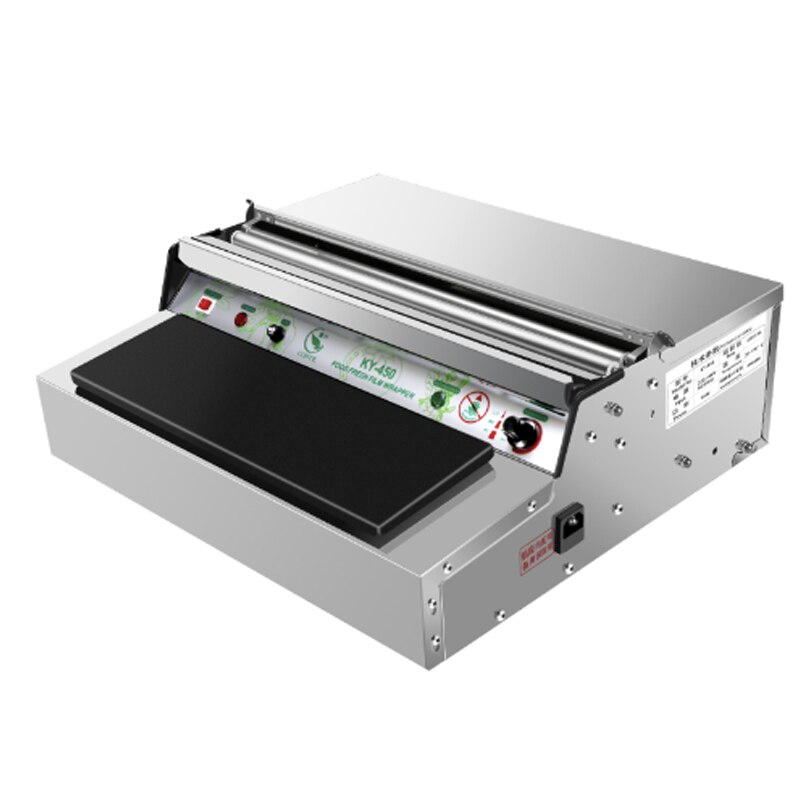 Plastic Wrap Packaging Machine Supermarket Vegetables Fruits Automatic Cutting Sealing Film Sealing Packaging Machine