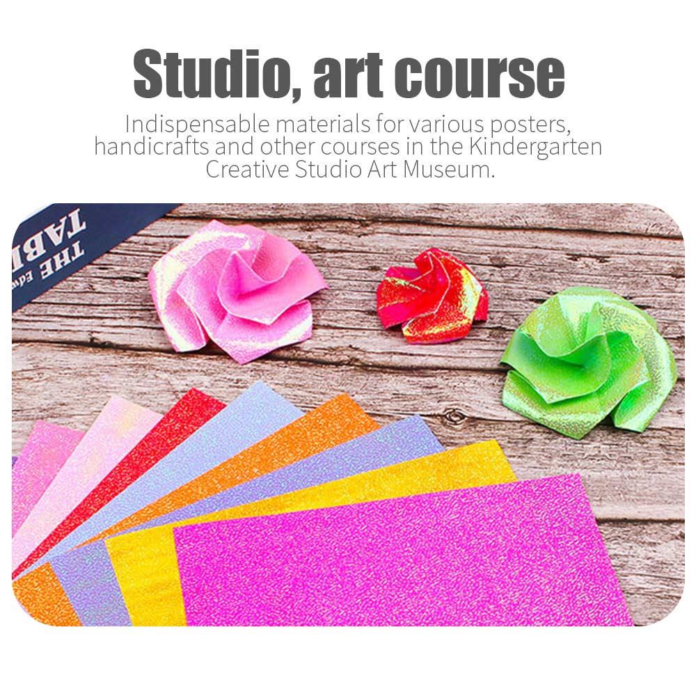 Polyester 10 Colors Cloth Felt Cloth Crafts Manual DIY Sewing Handcraft Sewing Supplies DIY Crafts Glitter Paper