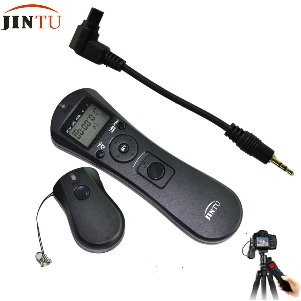 JINTU 2.4G intervalometer 100M Wireless Timer Camera Remote Control Shutter Release TC-80N3 for Canon 6D 7D 5D II III 40D 30D
