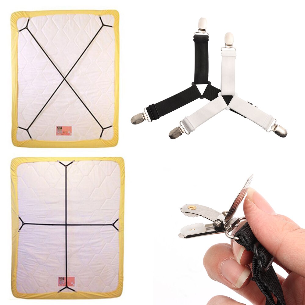Couverture élastique de 4 pièces | , couverture, couvertures, Grippers support de drap de lit, Clip de fixation de matelas, ceinture antidérapante, Clip de vie de la maison
