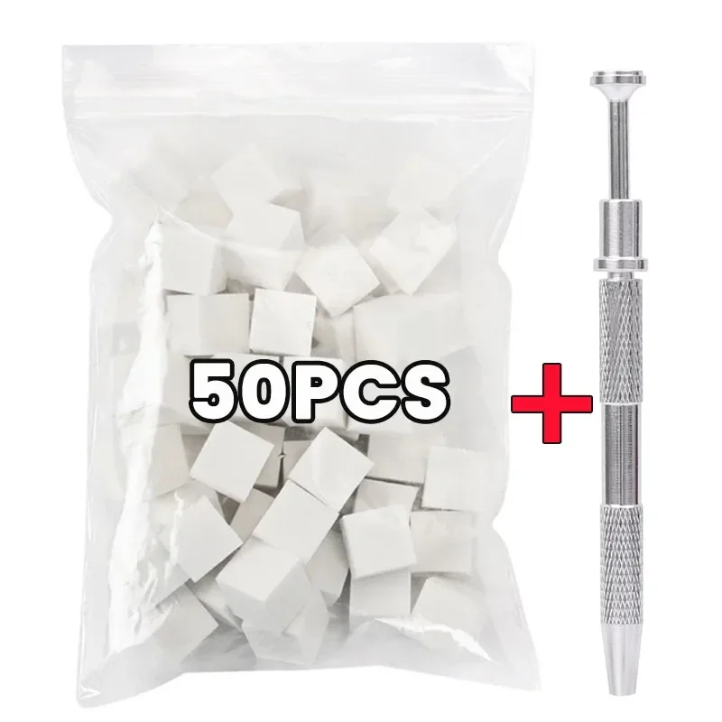 mini spugna quadrata per chiodo arte con 4 artigli Spugna per unghie impostato di afferrare in metallo Spugne sfumate per fard multiuso Strumenti per manicure di bellezza: giallo