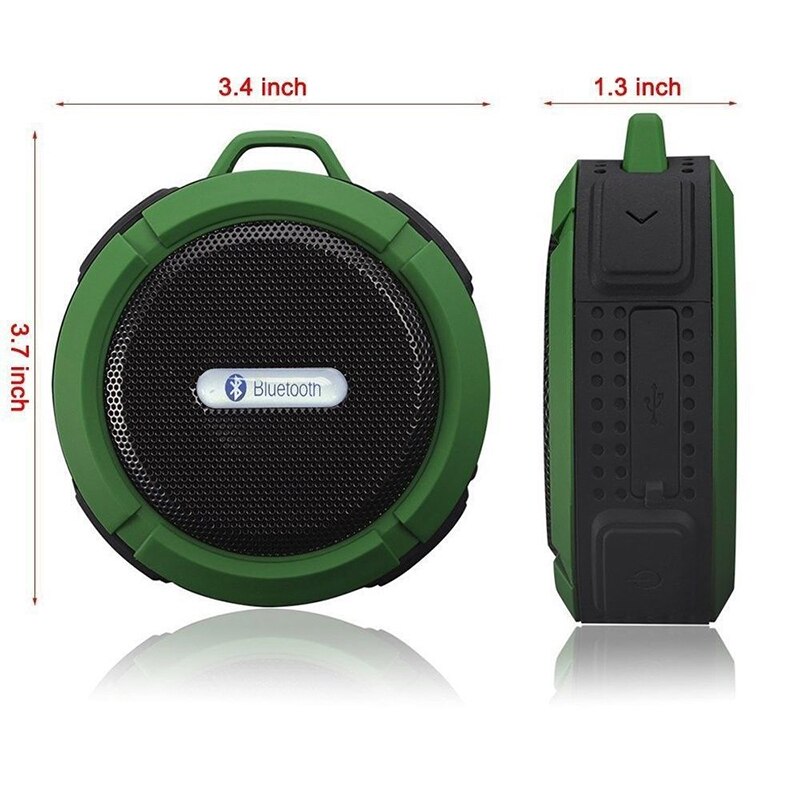 Portable Bluetooth Speaker Draadloze Waterdichte Douche Luidsprekers Voor Telefoon Bluetooth Sound Box Hand Gratis Auto Luidspreker Luidspreker