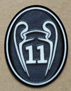 Hoogste trofee 4 5 7 9 10 11 12 13 kampioensbadge grijs ucl kampioen 4-13 keer trofee badge: 11