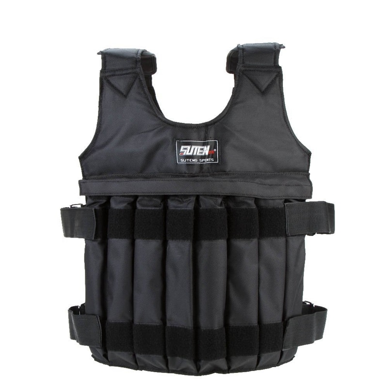 SUTEN-Chaleco con peso ajustable para entrenamiento de boxeo, chaqueta Invisible con peso de carga máxima de 20 kg, para ejercicio, nueva: Default Title