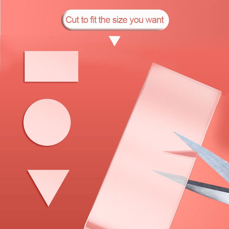 Multifunctional Double-Sided Traceless Washable Adhesive 1/2/3/5M Tape Nano-free magic tape Thick 1MM Reusable duct Reusable