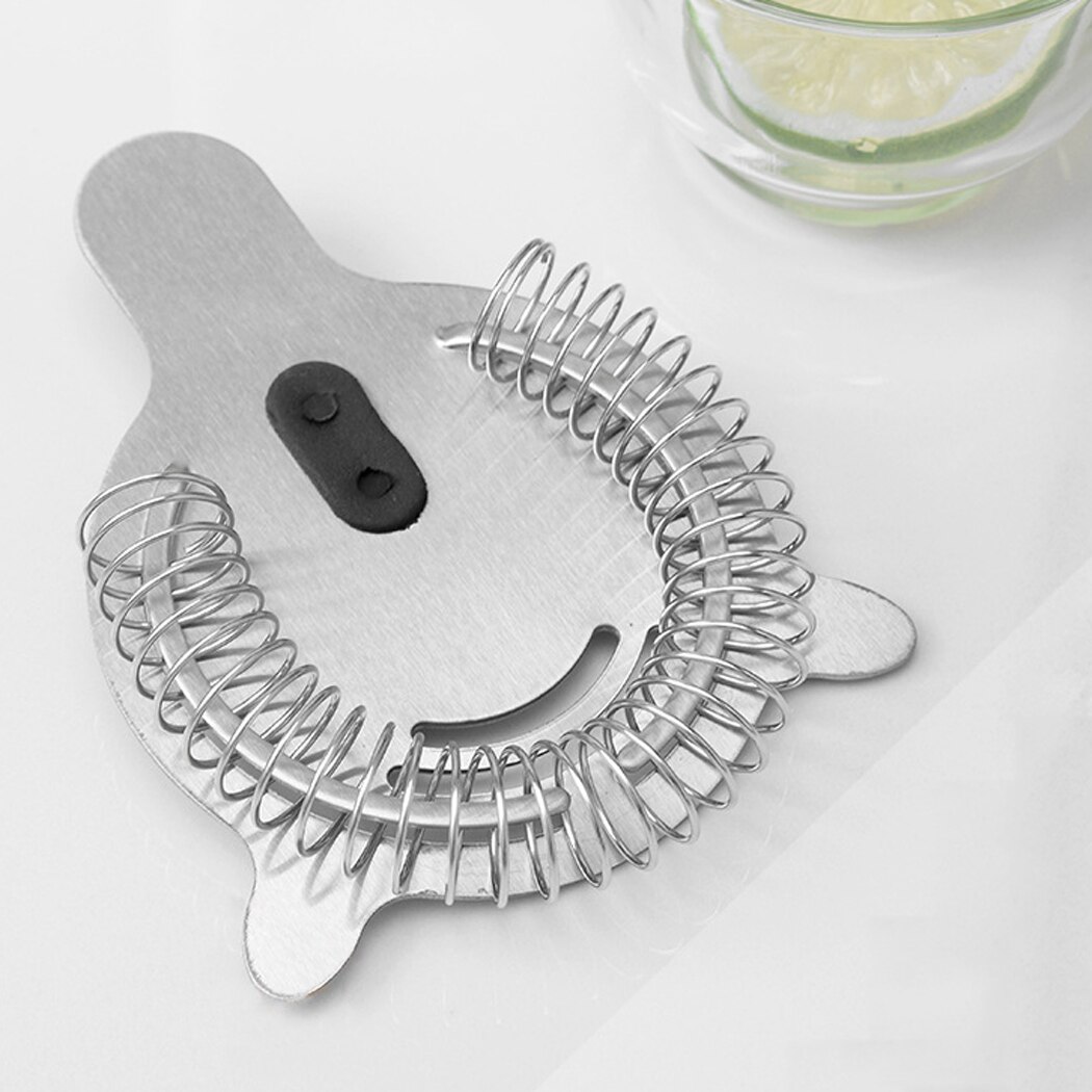 Bar Strainer Sturdy Stainless Steel Cocktail Strainer Cocktail Tool Bartender Supplies Ice Filter Strainer Bar Tool