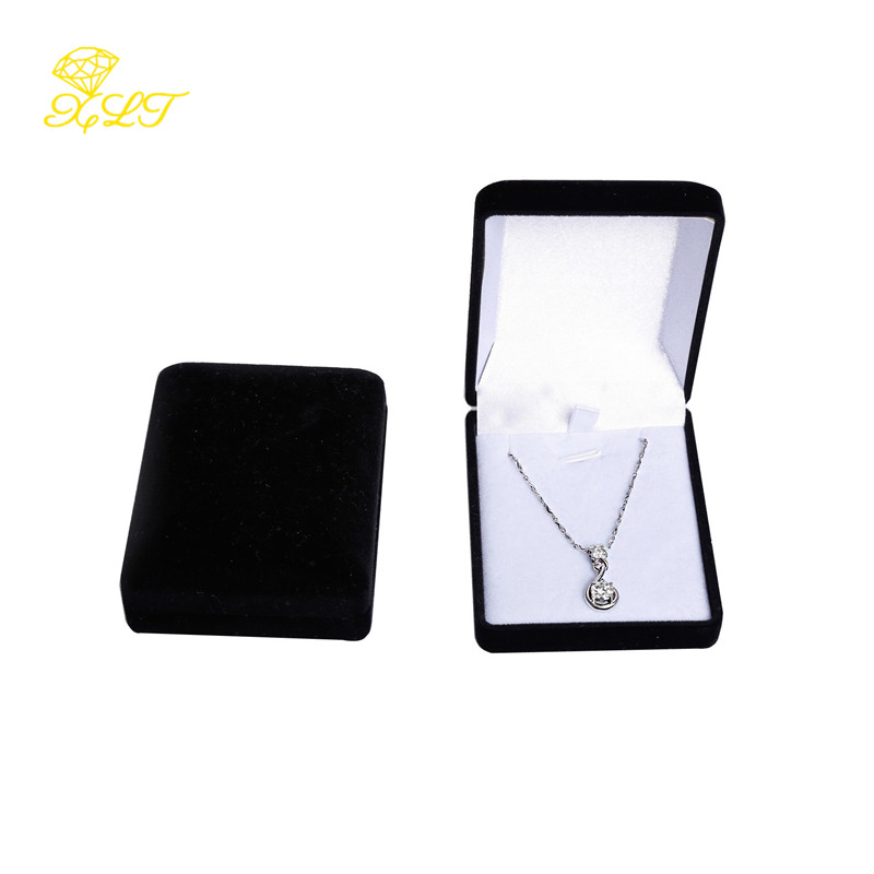 1pc Jewelry Box For Pendant Display Boxes Jewellery Pendant Packaging Storage Box Necklace Holder Pendant Box Storage Case: black