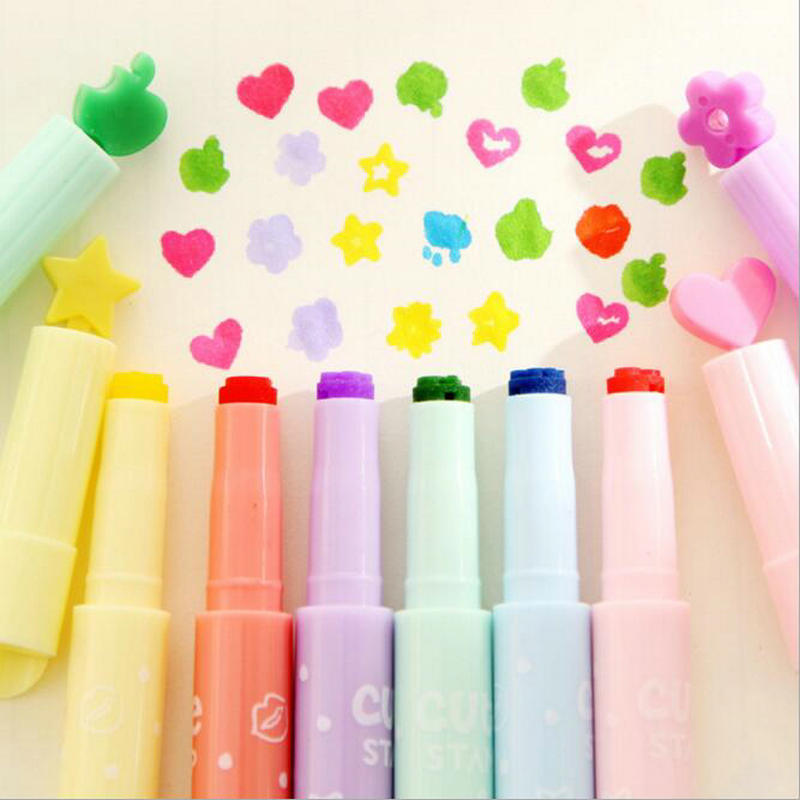 1 Stuk Mooie Promotionele Fluorescerende Marker Pen Student Tekening Decoratie Pen Kinderen