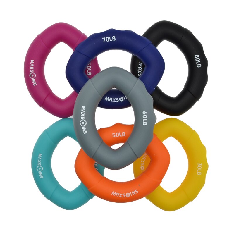 Dynamometer håndgrep muskelkraft trening gummi ring trener finger hånd griper griper ring carpal expander fitness