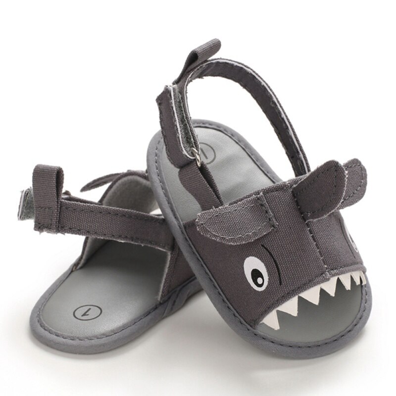 WEIXINBUY zapatos bonitos de verano para bebés, sandalias de algodón para niños, zapatillas para bebés, zapatos de cuna para niños con gancho de 0 a 18 meses, sandalias antideslizantes informales para bebés 3: H / 13-18 meses