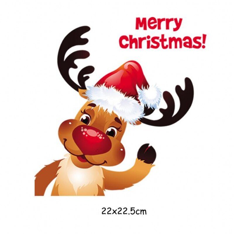 Leuke kerst strijkpatches, wasbare diy accessoire voor kleding, warmteoverdracht t-shirt thermische stickers: 8