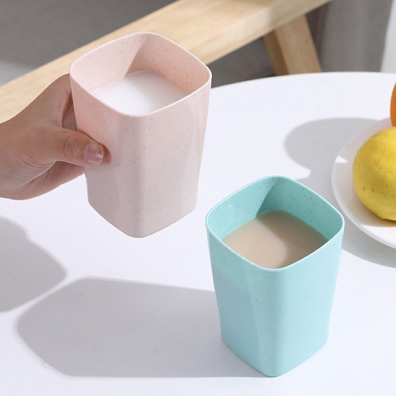 simple ménage en plastique brosse à dents tasse couple lavage tasse bain de bouche tasse brosse à dents tasse