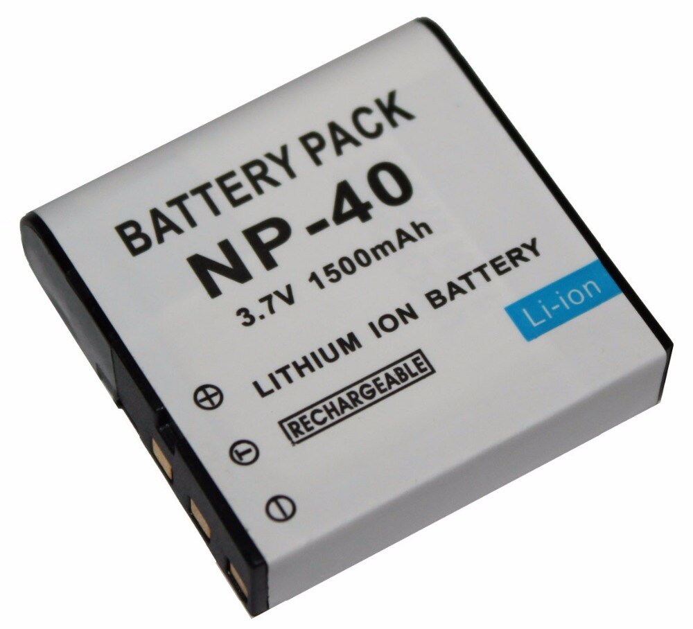 Batteria Per Videocamera HP CANP-40, 3.7V 1250mAh Li-Ion, Ricambio Compatibile 100%