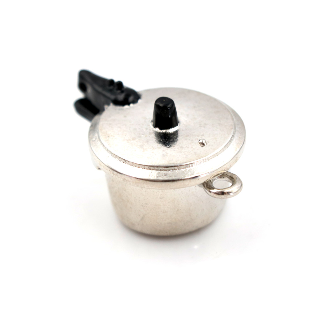 Cooking Utensil Pressure Cooker Autoclave Toy Simulation Kitchen Tools 1:12 Scale Dollhouse Miniature Kitchen