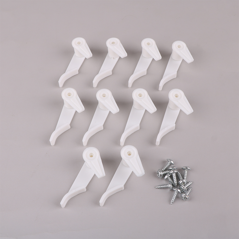 Abrazadera de Clip para luz de techo, accesorios de iluminación LED, 10 piezas, 8/10mm, con tornillos, pantalla de lámpara, hebilla de abrazadera fija: Verde claro