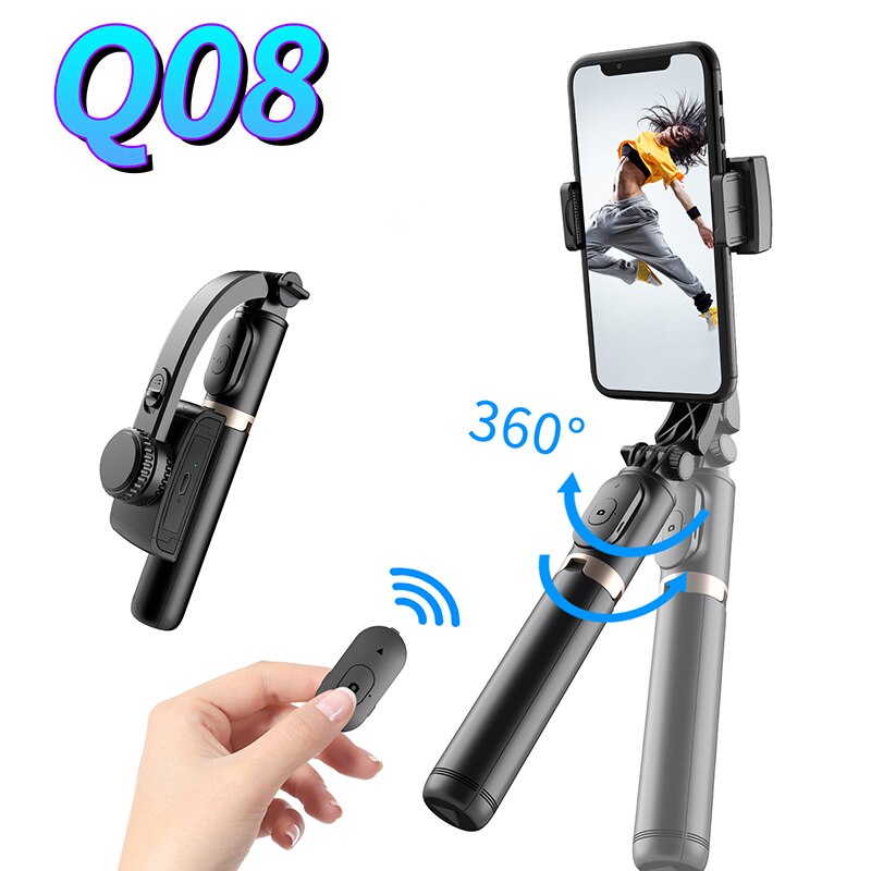 Gimbal Stabilizer Voor Telefoon Automatische Balans Selfie Stok Statief Met Bluetooth Afstandsbediening Voor Smartphone Gopro Camera Go Pro