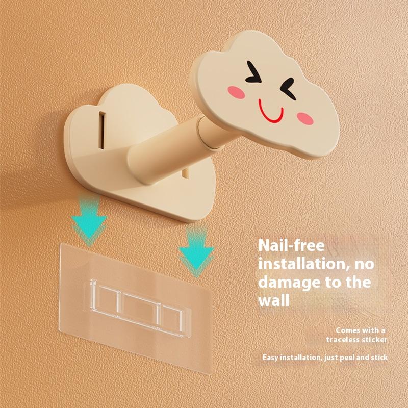 1 pz senza trapano appendiabiti da parete regolabile organizer da appendere per balcone lavanderia salvaspazio stendino per la casa