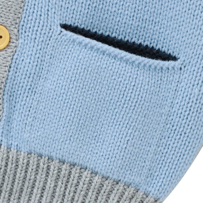 Roupas de bebê outono casaco de bebê camisola topo meninos meninas jaqueta-em torno do pescoço manga longa malha cardigan cereja bordado oco