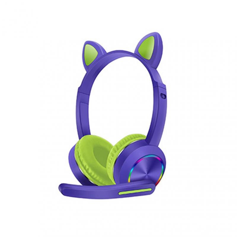 Cat Ear Headphones - Bluetooth 5.0 Wireless Stereo Headset with Mic - Hifi Sound for Kids & Adults: 02