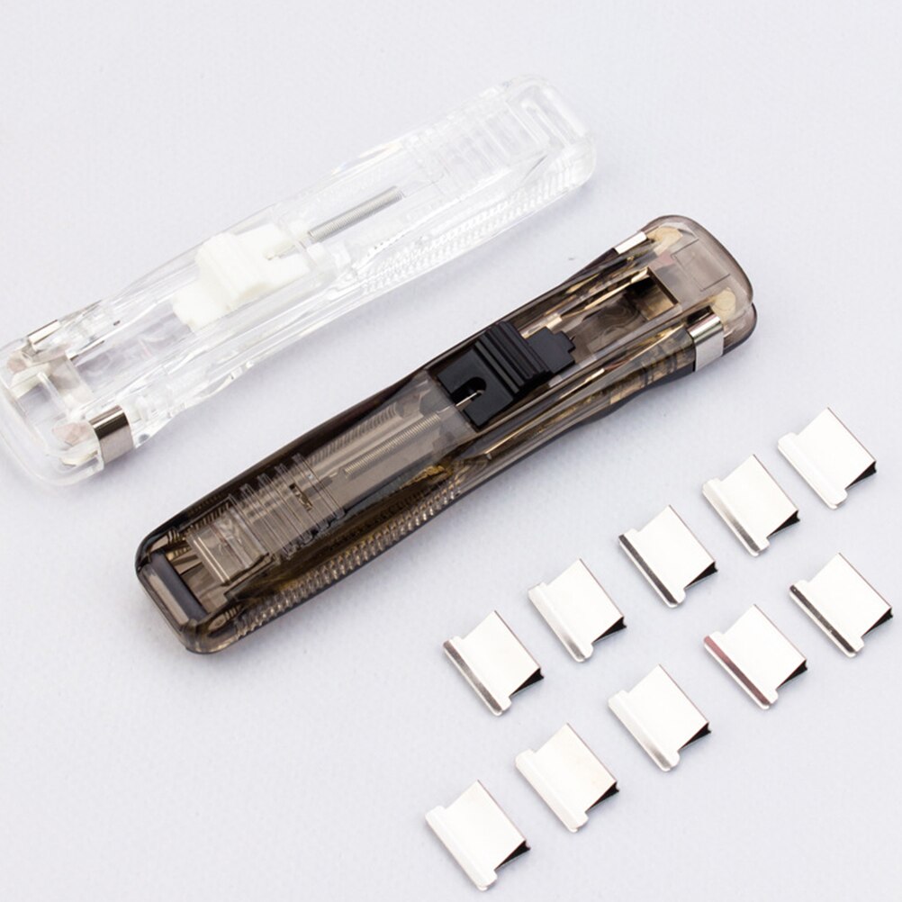 1 Set of Stapler Paper Clipper School Office Stapler Document Folder