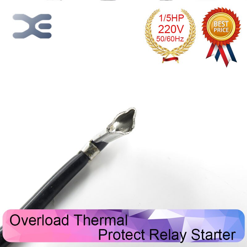 5PCS Refrigerator Compressor 220V 150W 1/5 HP Overload Protector Refrigerator Refrigerator Spare Parts