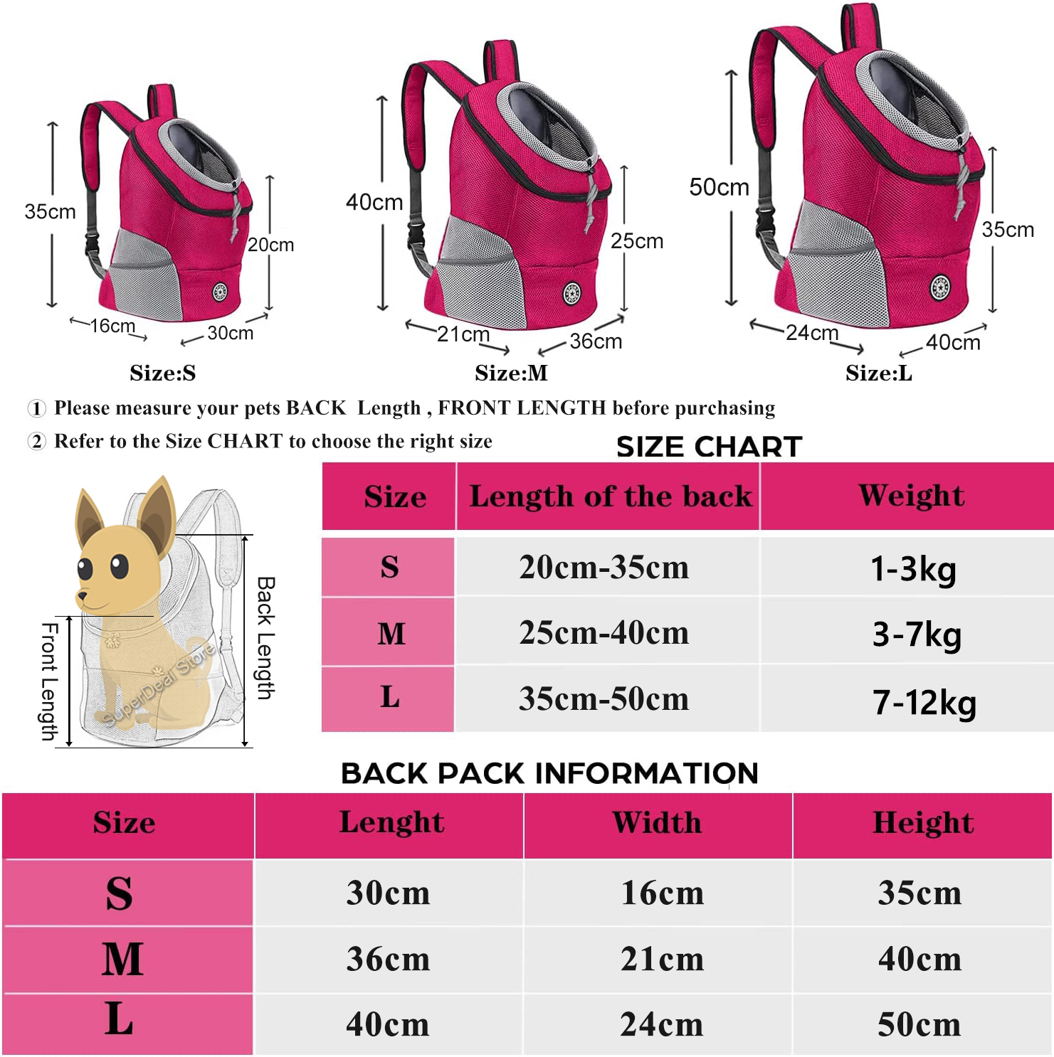Hund Transport Rucksack Hund Tragetasche Haustier Für Kleine Hunde Reisen Atmungsaktive Hund Träger Welpen Träger Haustiere Tragen Liefert